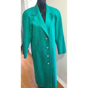 Vtg 70s Count Romi Women's Ultra Suede All Weather Duster Trench Coat 10 USA